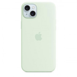 Apple iPhone 15 Plus Silicone Case with MagSafe - Soft Mint MWNG3ZM/A