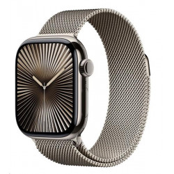 Apple Watch Series 10 GPS + Cellular 46mm Natural Titanium Case...