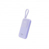 Canyon OnPower 101, Powerbank, 10.000 mAh, displej, in: USB-C, out: USB-A, QC 3.0/USB-C, PD 22,5W, integ. káb.. CNS-CPB101PU
