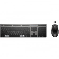 HP 725 Multi-Device Rechargeable Wireless Keyboard and Mouse Combo...