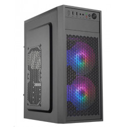 Eurocase ML N6-530B ARGB, skrinka ATX, 2x ARGB ventilátor,...