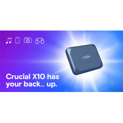 Crucial X10 2TB Portable SSD, USB 3.2, r2100MB/s CT2000X10SSD9