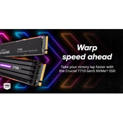 Crucial T710 2TB SSD PCIe NVMe M.2 2280, r14500MB/s, w13800MB/s...