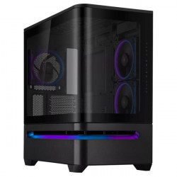 ASUS PRIME AP202 TG ARGB BLACK, 3x ARGB fan, mATX, USB-C, čierna...