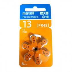 Batérie Maxell PR48 (13) 1.4V 6ks Blister (sluch) PR48/13