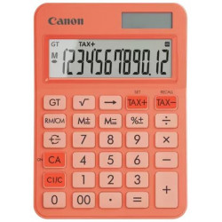 stolová kalkulačka CANON LS-125KB oranžová, 12 miest, solárne...
