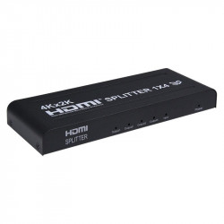 PremiumCord HDMI splitter 1-4 portov kovový s napájacím adaptérom,...
