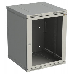 Rozvádzač nástenný SENSA 15U 500mm, dvere sklo, RAL 7035,...