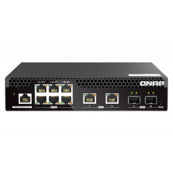 QNAP riadený switch QSW-M2106R-2S2T (6x 2,5GbE RJ45, 2x 10GbE RJ45,...