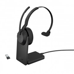 Jabra Evolve2 55/Mono/ANC/USB/BT-USB/Bezdrať/MS/Stand/Čierna...