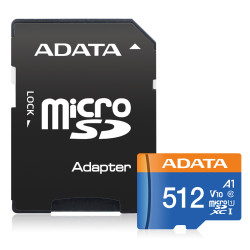 Adata/micro SDXC/512GB/UHS-I U1 / Class 10/+ Adaptér...
