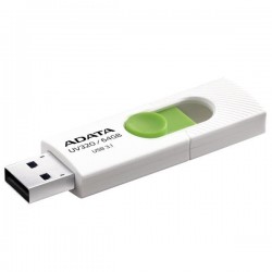Adata Flash Drive UV320, 64GB, USB 3.0, white and green...