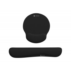 Ergonomický set podložiek pod zápästie Natec CHIPMUNK 2v1, čierna...