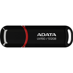 ADATA UV150/512GB/USB 3.2/USB-A/Čierna AUV150-512G-RBK