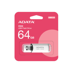 ADATA C906/64GB/USB 2.0/USB-A/Biela AC906-64G-RWH
