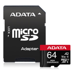 Adata High Endurance/Micro SD/64GB/UHS-I U3 / Class 10/+ Adaptér...