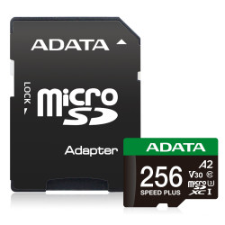 Adata Speed Plus/Micro SD/256GB/UHS-I U3/Class 10/+ Adaptér...