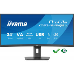 iiyama ProLite/XCB3494WQSU-B1/34"/VA/wQHD/120Hz/0,4ms/Black/3R