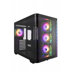 FSP M580-BP/Midi Tower/Transpar./Čierna POC0000247