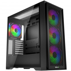 EVOLVEO Rhino, eATX/ATX/4x ARGB/bočnice sklo/mesh RHINO-BK-4