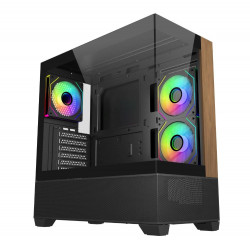 Cooler Master case Elite 690 Wood, ATX, Průhledná bočnice, 3x 120mm...