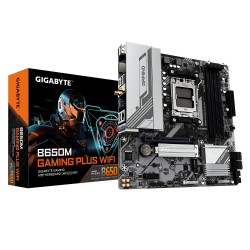 GIGABYTE MB Sc AM5 B650M GAMING PLUS WF, AMD B650, 4xDDR5, 2xDP,...