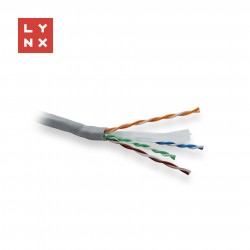 LYNX UTP kabel, Cat6, PVC (Eca), celoměděný, vnitřní, šedý, box...