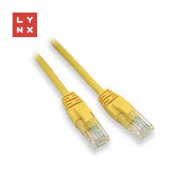 LYNX UTP patch kabel Cat5e, PVC, CCA, 0,5m, žlutý (balení obsahuje...