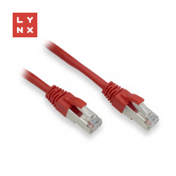 LYNX FTP patch kabel Cat5e PVC, CCA, 10m, červený LX-FTP5E-100-RED