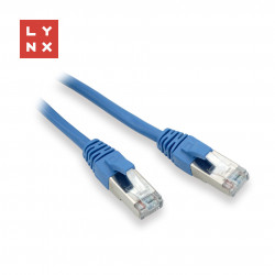 LYNX FTP patch kabel Cat5e PVC, CCA, 0,1m, modrý (balení obsahuje...