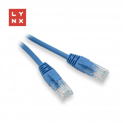 LYNX UTP patch kabel Cat5e, PVC, CCA, 15m, modrý LX-UTP5E-150-BLUE