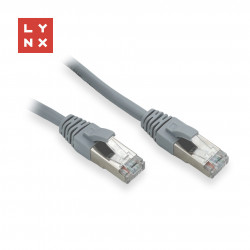 LYNX FTP patch kabel Cat5e PVC, CCA, 10m, šedý LX-FTP5E-100-GREY
