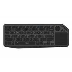 C-TECH Klávesnice WLTK-02, Bezdrátová, Touchpad, černá
