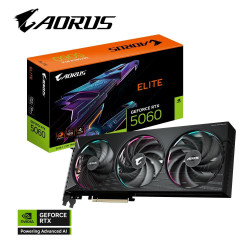 GIGABYTE VGA NVIDIA GeForce RTX 5060 AORUS ELITE 8G, 8G GDDR7,...