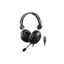 A4tech sluchátka HU-35, USB, černá