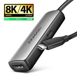 AXAGON RVC-HI8KPD, USB-C -  HDMI 2.1 redukcia / adaptér, 8K/60Hz,...