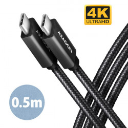 AXAGON BUCM32-CM05AB, SPEED+ kábel USB-C  -  USB-C, 0.5m, USB...