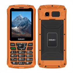 EVOLVEO StrongPhone Z6, vodotěsný odolný Dual SIM telefon, oranžová...