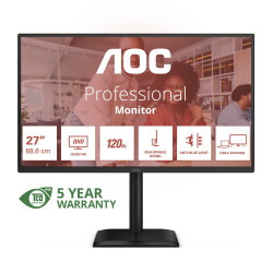 AOC/Q27E4CV/27"/IPS/QHD/120Hz/4ms/Čierna/5R