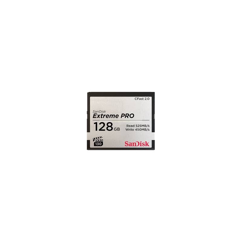 SanDisk Compact Flash EXTREME PRO CFAST 2.0 128 GB 525MB/s VPG130 SDCFSP-128G-G46D