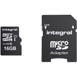Integral micro SDHC/XC Cards CL10 16GB - Ultima Pro - UHS-1 90 MB/s transfer INMSDH16G10-90U1
