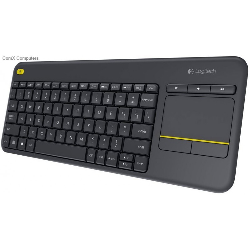 Logitech K400 Plus bezdrôtová dotyková klávesnica  čierna , US verzia 920-007145