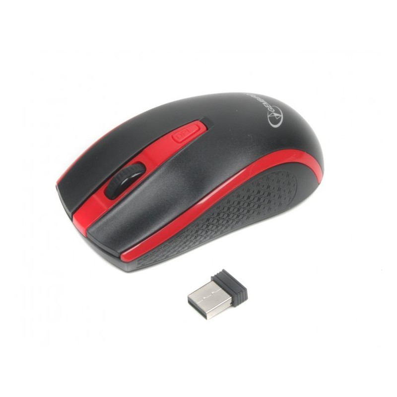 Gembird bezdrôtová optická myš MUSW-107-R, 1600 DPI, nano USB