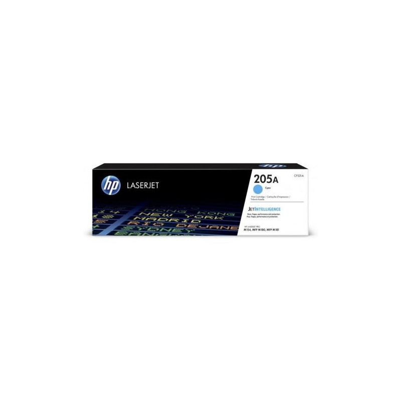 HP originál toner CF531A, cyan, 900str., HP 205A, HP Color LaserJet Pro M180n, M181fw