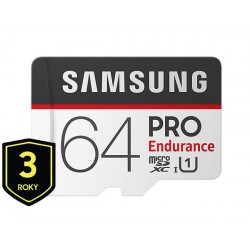 64 GB microSDHC karta Samsung PRO Endurance + adaptér Class 10...