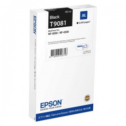 Epson originál ink C13T908140, T9081, XL, black, 100ml, Epson...
