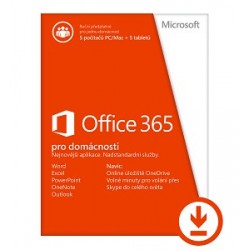 Office 365 pre domácnosti na 1 rok, elektronická licencia 6GQ-00092