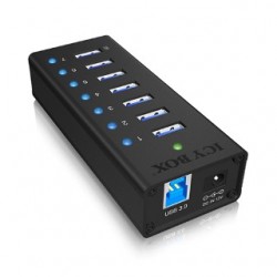 ICY BOX - USB 3.0 HUB  12V 3A 7portov  IB-AC618