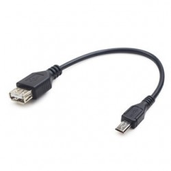 Redukcia Micro USB Male na USB A Female OTG 15cm A-OTG-AFBM-03
