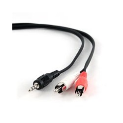 Kábel Gembird prepajaci jack 3,5mm na 2x RCA (cinch) 2.5m CCA-458-2.5M